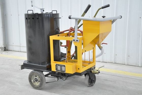 인간 밀기 열 플라스틱 도로 표시 기계- 120kg 탱크