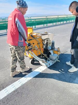 Two Components 2K Raised Line / Rib Line Road Marking Machine