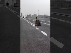 좌석으로 부추는 열 플라스틱 도로 표시 기계